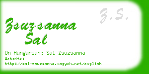zsuzsanna sal business card